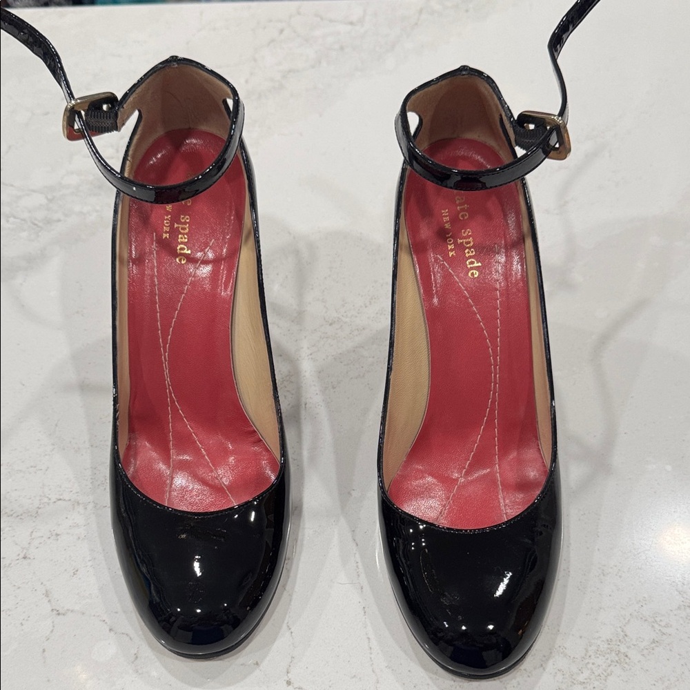 Kate Spade Black Patent Leather Heels